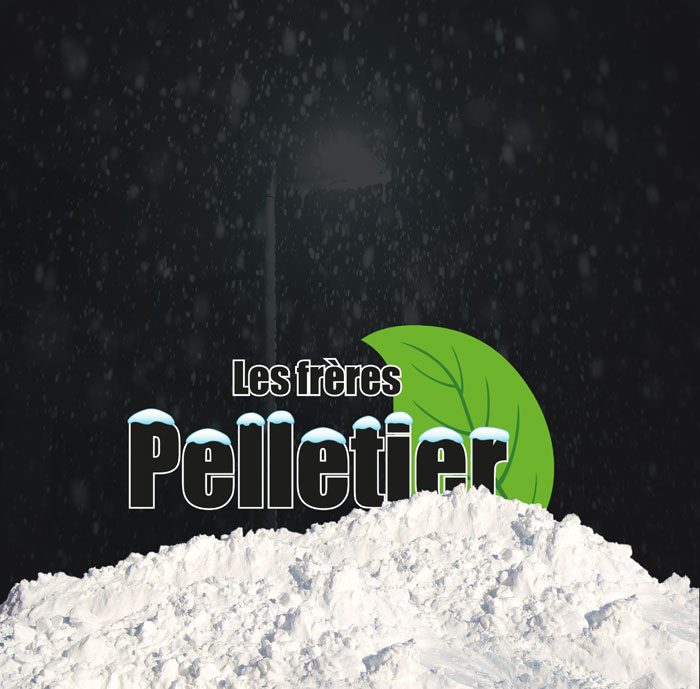 un bacn de neige sur une rue de nuit